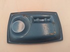 Vintage 1960 s Busch Bavarian Beer Metal Advertising Ashtray Ash Tray Blue