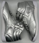 Reebok Classic Womens Freestyle Hi Metallic Silver Steel Bs9944 Sz 10 Nwob Rare