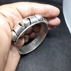 Vintage Berber Bracelet  Khalkhal Anklet Handmade Silver 800 Morocco Nice 