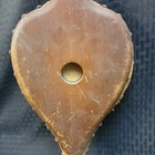 Vintage Fireplace Bellows Wood Leather Copper