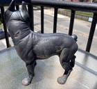 Antique Cast Iron Boston Terrier Bull Dog Statue