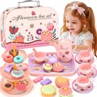 Kids Plastic Tea Party Set For Toddlers   Girls Ages 3-8     Princess Pretend Play