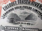 Lillooet  Fraser River   Cariboo Gold Fields Co  Bc  Bilingual Shares 1896
