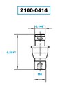 Nl-0414 Lock Pin With 2mm Hex Drive  2100-0414 