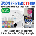 Epson Printer With Dtf Ink Heat Transfer Print T-shirt Marker Starter Kit