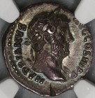 134 Hadrian Ngc Au Roman Empire Denarius Unpublished Military Victory  18120401c