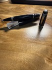 Montblanc Boheme Noir Platinum Line Rollerball Fineliner With Blue Stone Pen