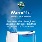 Vicks Warm Moisture Humidifier  vwm845v2  White blue   Excellent Condition