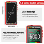 Multimeter Tester Color Lcd Trms Auto-ranging 6000 Counts Voltmeter Smart
