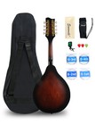A-style Acoustic Mandolin Instrument 8 String With Spruce Top Arched F Hole Body