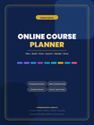 Online Course Planner Digital Template Goodnotes Hyperlinked Pdf Ipad Planner