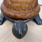 Vintage Turtle Tortoise Lamp Night Light Tiffany Style Glass Shell Cast Iron
