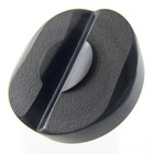 Vintage Bakelite Hand Carved Round Black Button For Fur Coat 1 1 8in N915