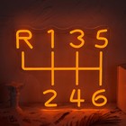 Led Neon Sign Car Gear Shift Pattern Dimmable Garage Man Cave Wall Decor