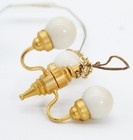 Vintage Dollhouse Miniature 3 Light Bulb Brass Light Fixture 1 12
