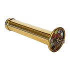 Vintage Brass Kaleidoscope With Stained Glass Wheel Amazing Colors Read 