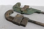 Set Of 2 Vintage Estate Pipe Cutter Heavy Steel Plumbing Mechanical