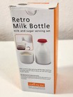 Ceramic Retro Cream And Sugar Serving Set  milk Bottle  Design New In Open Box