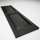 14 75 In  W X 55 In  H   Standard Equal Panels  Raised Panel Shutters Black 002