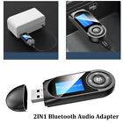2 In1 Bluetooth Usb Audio Adapter Transmitter Receiver For Tv pc Car Aux Speaker