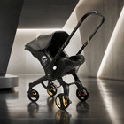 Portable Reversible Baby Stroller - Lightweight Folding Infant Pushchair With Ad