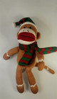 Dan Dee Sock Monkey With Scarf And Hat