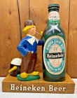 Vtg Heineken Beer Dutch Boy Bar Back Sign Clog Shoe Display Advertising  Signage