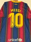 Lionel Messi Signed Barcelona Pro Style Soccer Jersey With Coa
