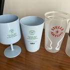 Wimbledon Championships Tennis Plastic Reusable Cups X 7 Stella Artois Lavazza