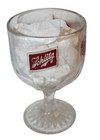 Vintage Schlitz Beer Glass Thumbprint Goblet Glasses Barware Lot Of 5 Mixed Logo