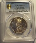 British India  1919 - B George V Rupee  Pcgs Ms 65  226 706 000 Mintage 