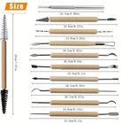 11pcs Pottery Clay Sculpting Tool Set Double Sided Ceramic Polymer Tools