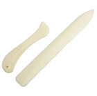 2pcs Bone Folder Leather Craft Folding Creasing Diy Hand Tools Set - New