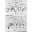 5pc Set Junk Journal Page Tabs Dangles Journal Accessories Supplies Tags Beads