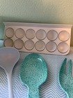 Vintage Melamime Bowl Set Salad Server Set Ladle   Egg Storage