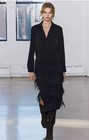 Zara Nwt  129 Woman Combination Fringe Dress Zw Collection Black   4786 301 S  M