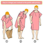 Surf Robe Poncho Wetsuit Changing Robe Beach Towel For Adult Men Women Bathrobe