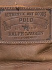 Ralph Lauren Brown Leather   Black Rubber Shearling-lined Duck Boots Used Sz 11