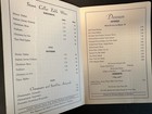 Vintage Stone Cellar Restaurant Menu Menlo Park California