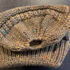 New  Confetti Beanietail Ponytail Messy Bun Ribbed Beanie Hat Cap Elastic