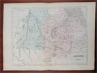 Abyssinia Ethiopia East Africa Red Sea C  1850-8 Archer Detailed Fantasy Map