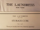The Laundress - Storage Cube - 10 6 X 10 6 X 10 6 Inch - White Cotton Canvas