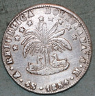Bolivia 1854   Silver  4 Soles Km  125   Better Grade