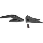 Titan Attachments Set Of  3  23wtl Twin Tiger Tooth Bucket Assembly