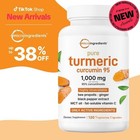 2 Packs Pure Turmeric Curcumin Supplement 1 000mg   95  Curcuminoids   120veggie