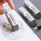 2pcs Grey Frosted Eraser  Sand Eraser Matte Eraser Ink Pen Ballpoint Pen Fountai