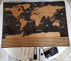 Scratch Off     where You   ve Been    World Map With Tool Kit New  33  By 23 