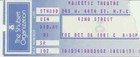 Playbill Majestic Theatre 42nd Street - Oct  1981  W  Ticket