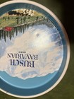 Vintage Busch Bavarian Beer Serving Tray 13 Inch Mountain Scene Nice Tray