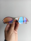 Vintage Oakley Penny   Juliet X-mental Sunglasses Silver Frame Pink Lens